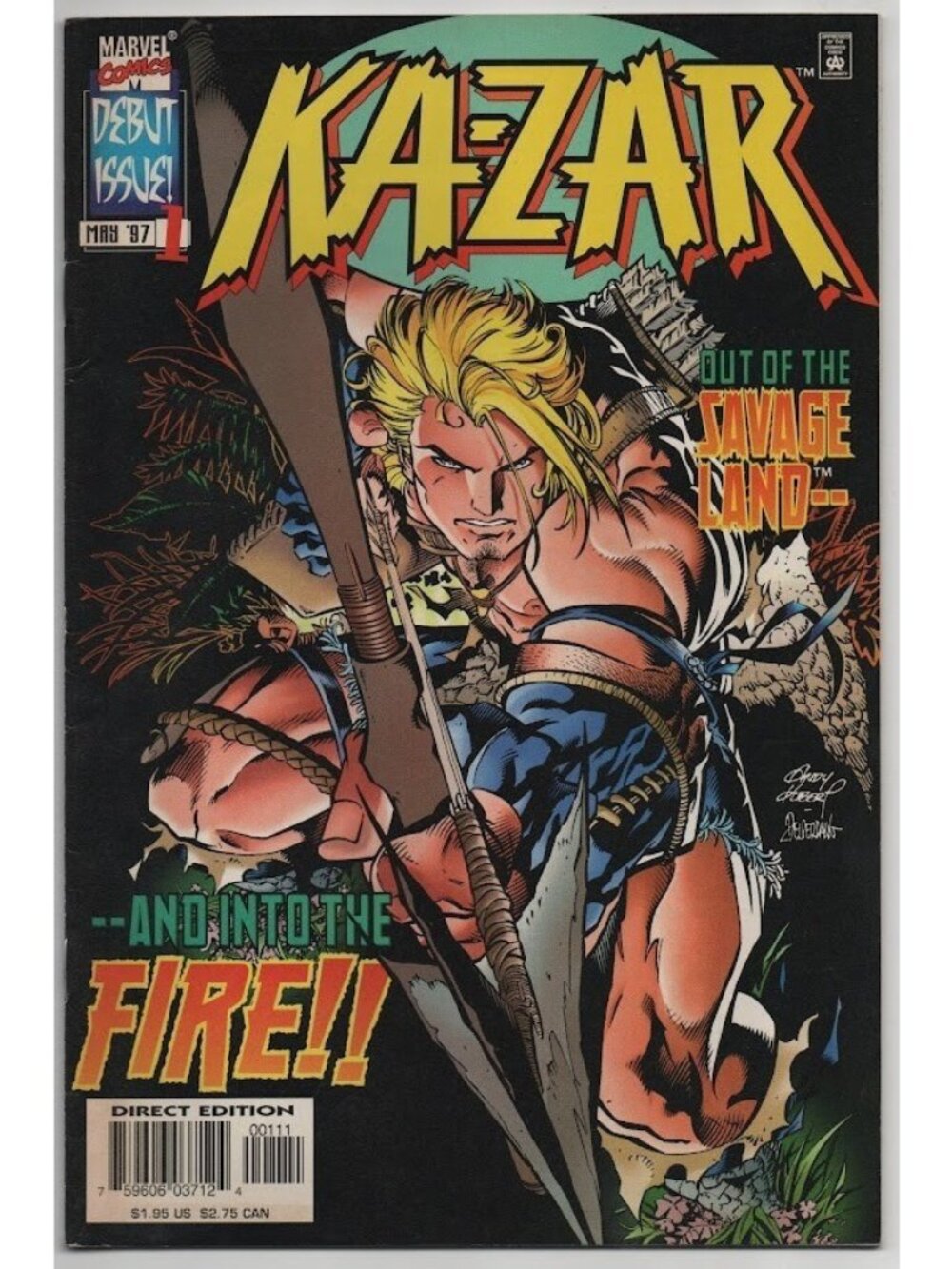 Ka-Zar 1 Marvel Comics 1997 FN 6.0 Debut Savage Land